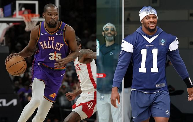 Kevin Durant recruits Cowboys' Micah Parsons to Commanders hours after getting traded to Houston Rockets
