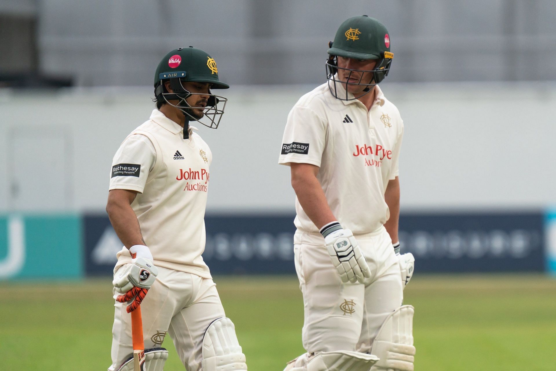 Ishan Kishan in action for Nottinghamshire in County Championship. (Image: @TrentBridge/X)