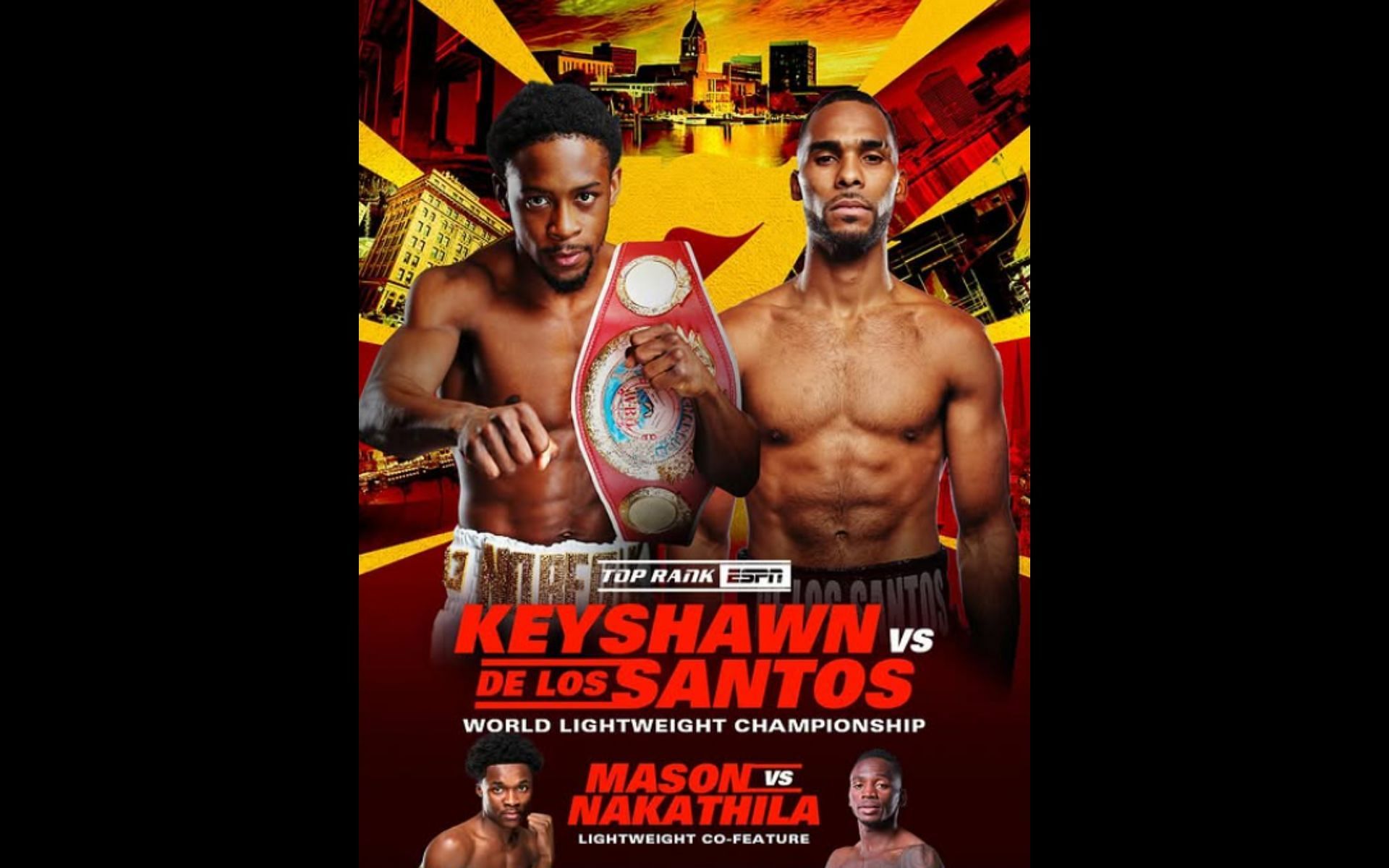 Keyshawn Davis vs. Edwin De Los Santos - Main card, start time, main event walkouts, and more