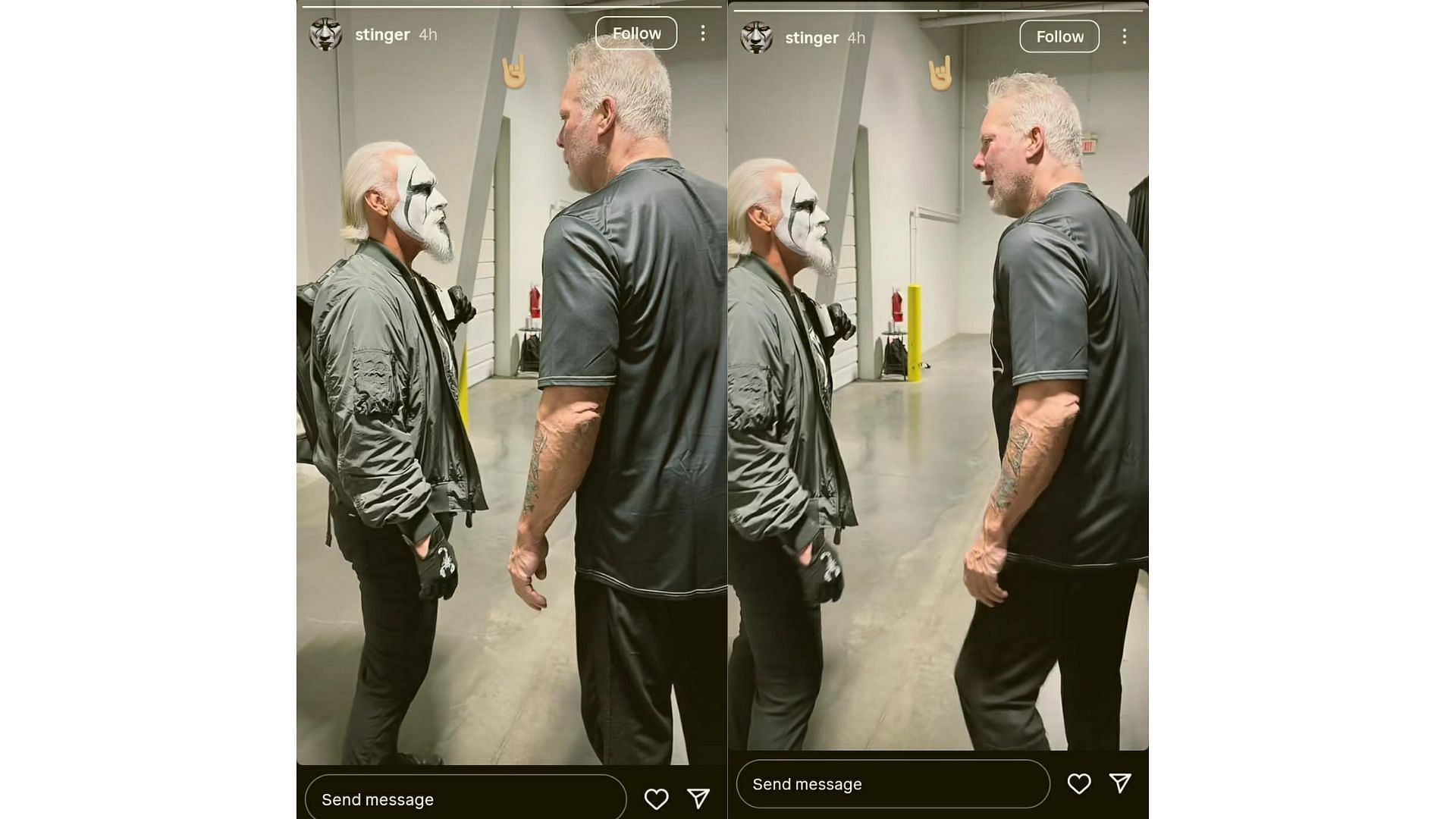 Sting and Kevin Nash reunite [Source: Sting&#039;s Instagram]