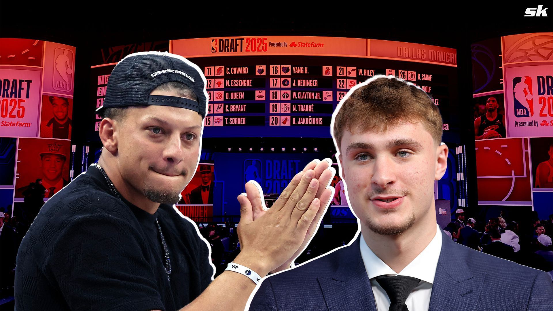 Patrick Mahomes reshares post hyping Cooper Flagg being drafted by Dallas Mavericks [Source: Imagn]