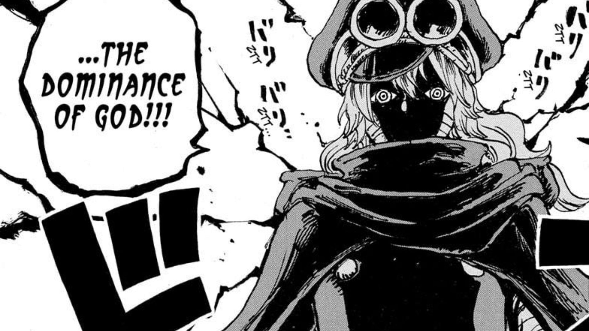 Imu possessing Gunko as seen in the One Piece manga (Image via Shueisha)