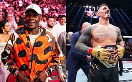 Watch: Israel Adesanya looks shocked as Tom Aspinall captures wild UFC 317 finish cage-side