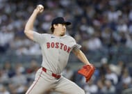 Hunter Dobbins in action against the New York Yankees - Source: Getty