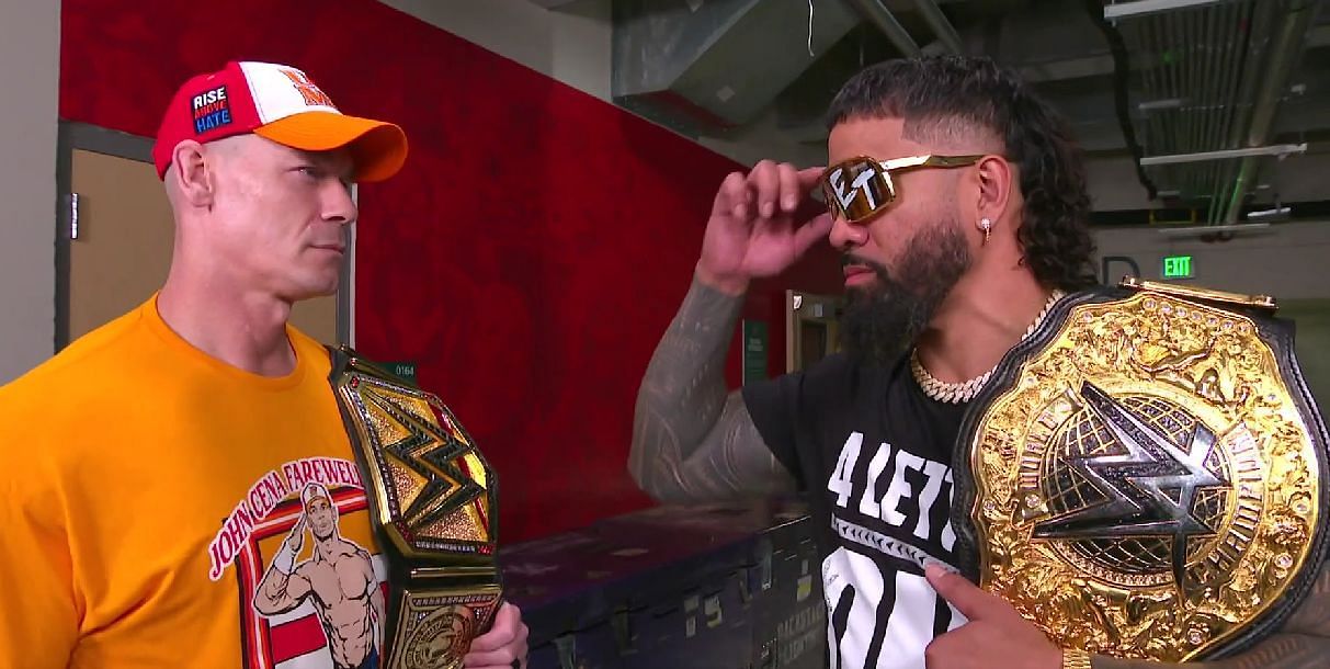 John Cena and Jey Uso [Image Credits: wwe.com]