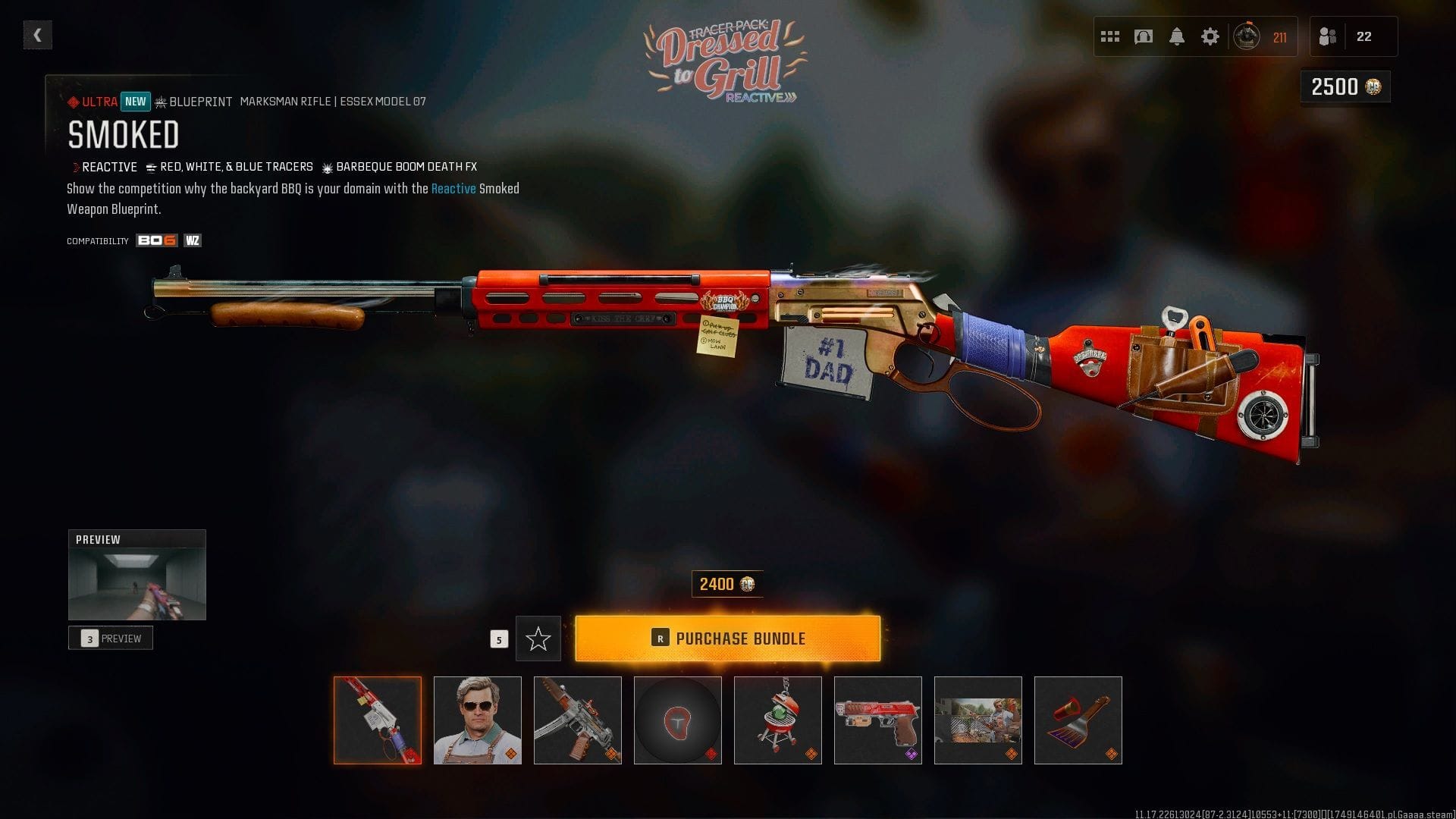 Exploring the contents of the Dressed to Grill bundle in Black Ops 6 and Warzone (Image via Sportskeeda Gaming || Activision)