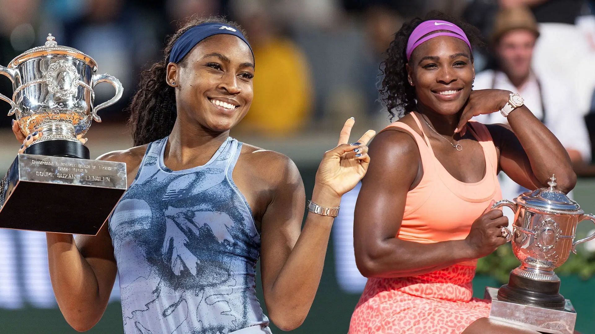 Gauff has had some striking similarities with Serena Williams so far in her career Image Source - Getty