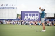 Minjee Lee after her winning putt at the KPMG Women's PGA Championship 2025 - Source: Getty