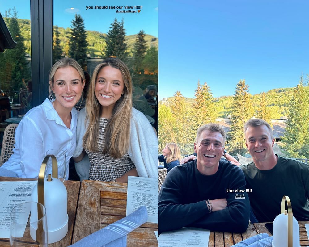 Bo Nix and his wife Izzy step out for a double date with Broncos&rsquo; new QB Sam Ehlinger and his wife, Cami Jo. [IG/@izzysmokenix]