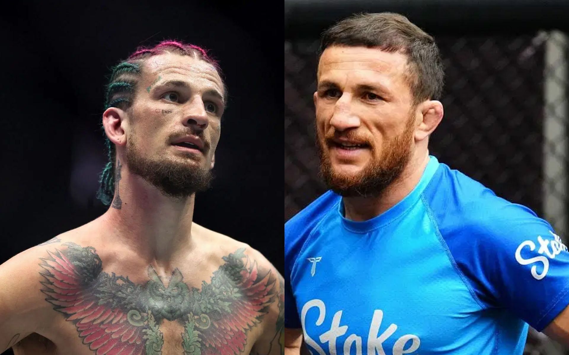 Merab Dvalishvili (right) discusses changing priorities ahead of UFC 316 rematch against Sean O