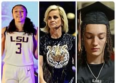 PHOTO: LSU's Kim Mulkey hits the field with freshmen Grace Knox, Bella Hines amid intense workout session