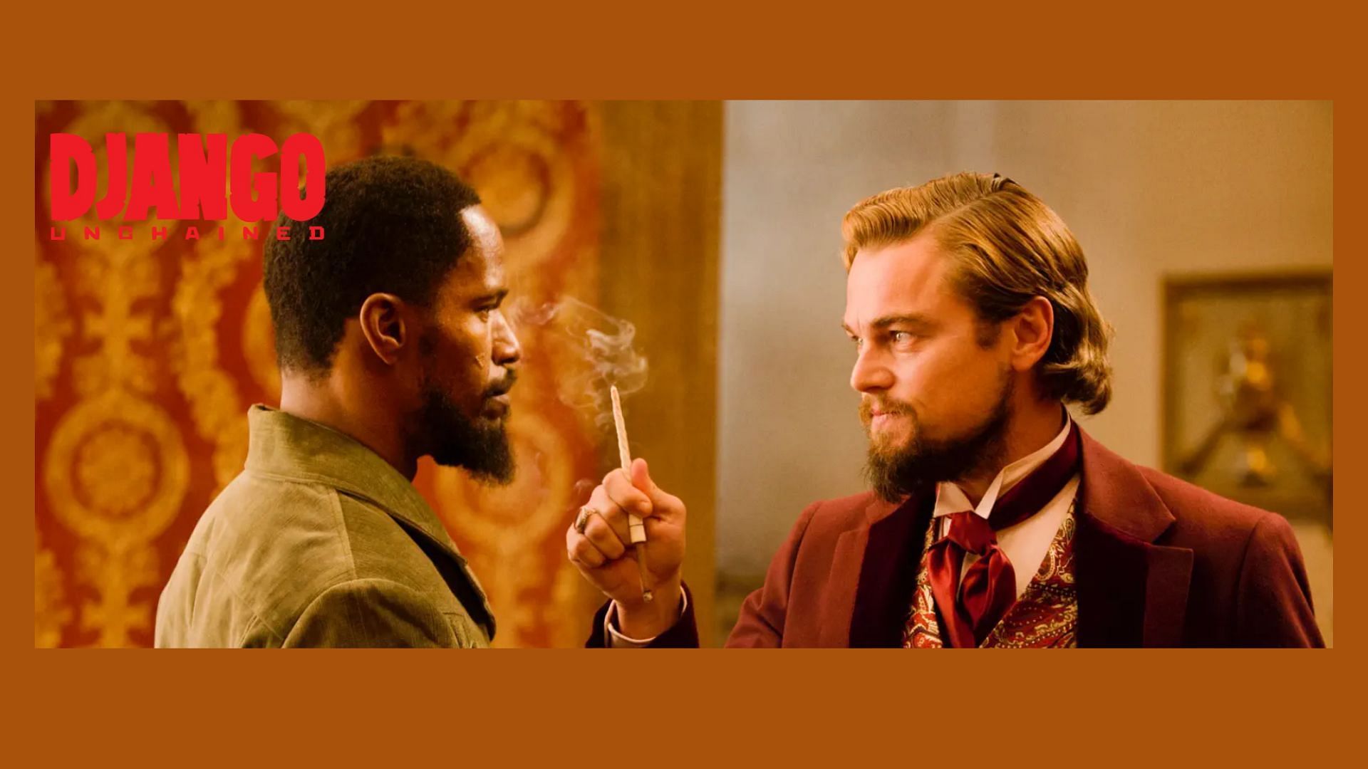 Jamie Foxx and Leonardo DiCaprio in Django Unchained (Image via Apple TV+)