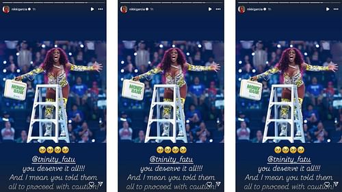 Bella congratulated Naomi today on social media. [Image credit: Nikki Bella's Instagram]