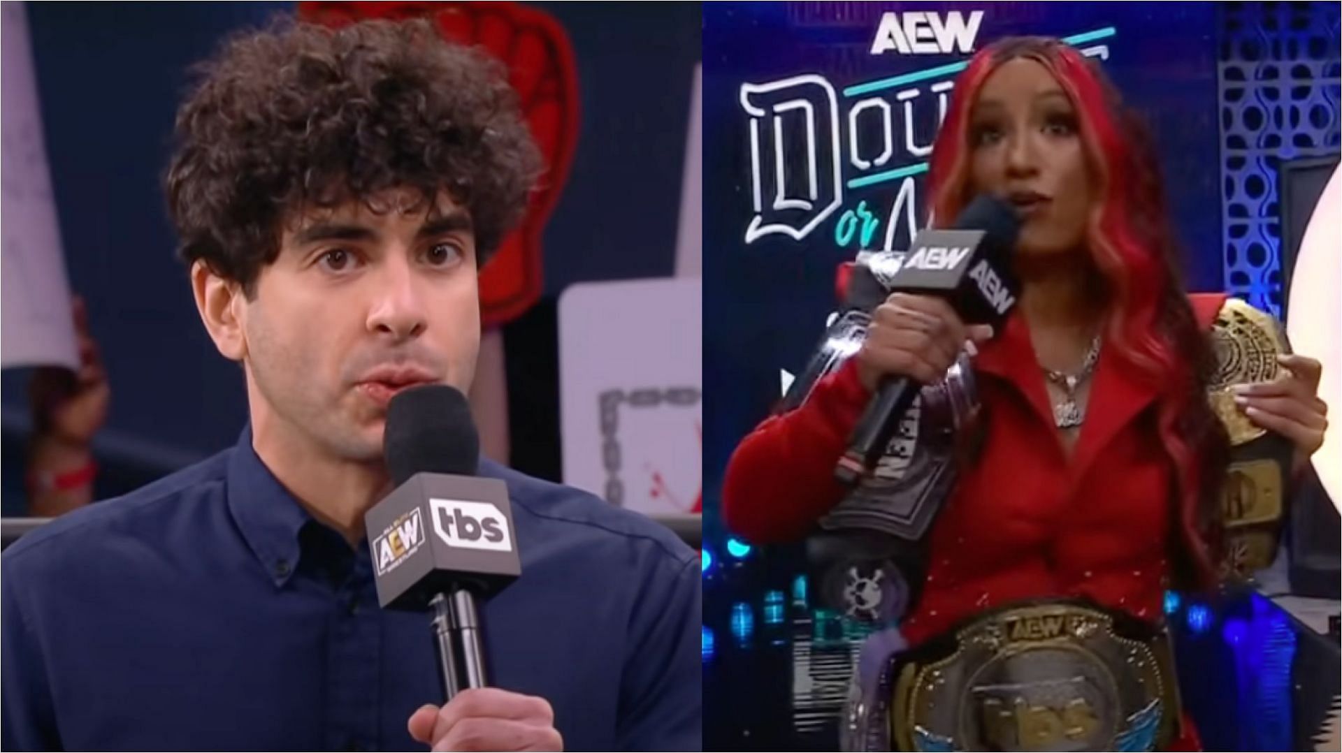 Tony Khan and Mercedes Mone