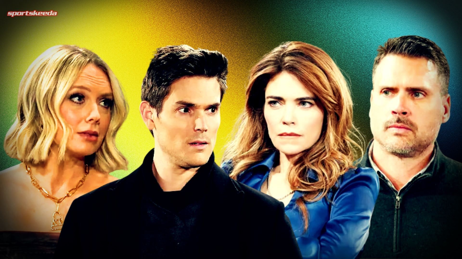 Abby, Adam, Victoria and Nick on The Young and the Restless (Custom edit by sportskeeda, Original Image [CBS])