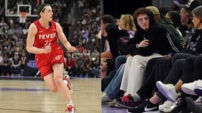"Ramen Hair needs to sit down": Caitlin Clark fans left fuming after Warriors' Brandin Podziemski brutally mocks her courtside