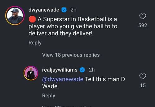 Dwayne Wade and Jay Williams' comments on Steph A. Smith's take on Tyrese Haliburton's 'superstar' label (Credits: Instagram/@firsttake)