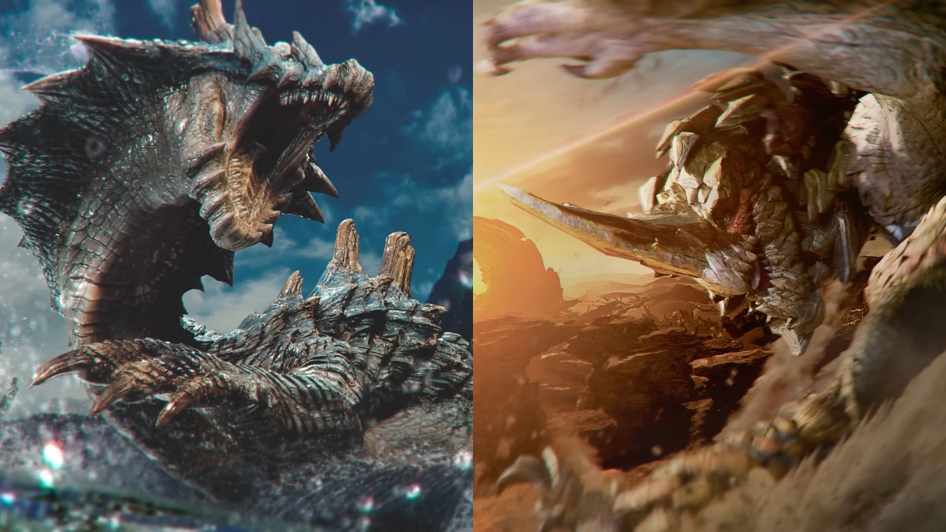 Lagiacrus and Seregion in Monster Hunter Wilds (Image via CAPCOM)