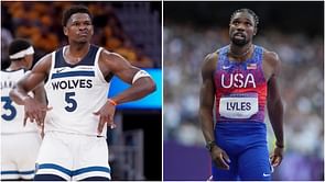 Noah Lyles brings up Anthony Edwards while revealing origin of infamous 'world champions of what' diss aimed at NBA players