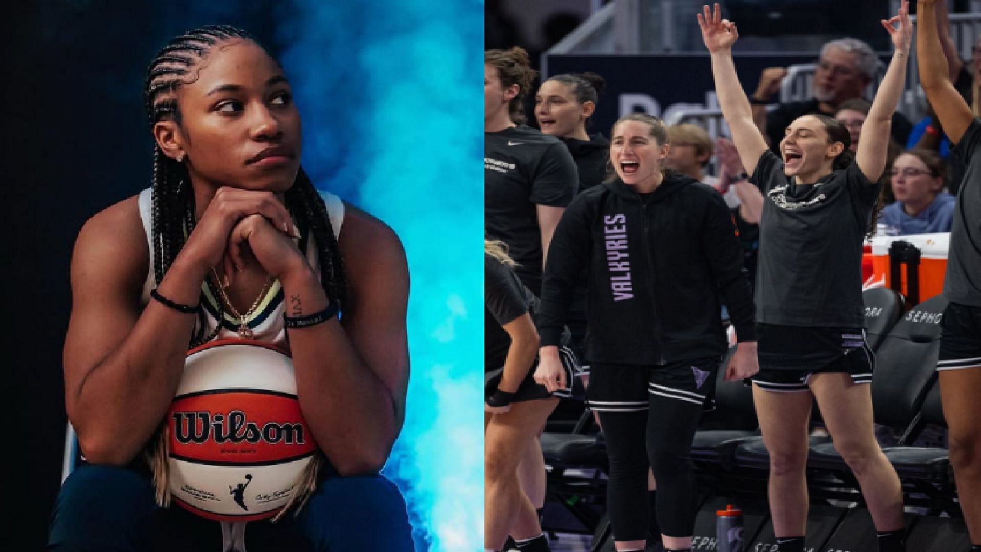 An image of Tyasha Harris and the Golden State Valkyries
