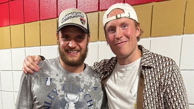 Canadiens' Patrik Laine drops 1-word reaction as fellow Finn Aleksander Barkov lifts Panthers' second Stanley Cup