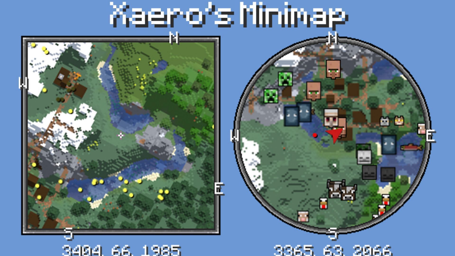 Mini maps can make exploration more fun (Image via Mojang Studios)