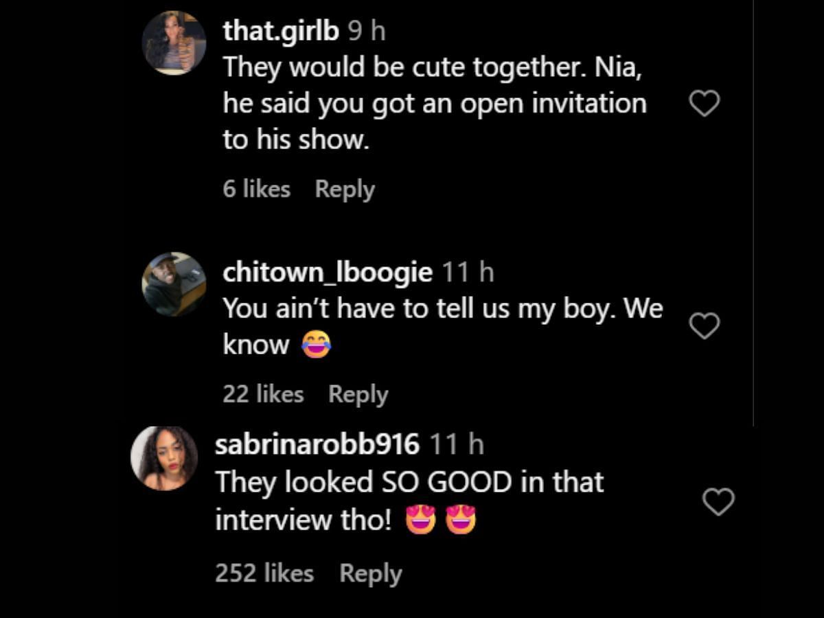 Netizens discuss the rapper's statement about actress Nia Long. (Image via Instagram/@hollywoodunlocked)