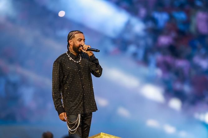 "Damn tossed her the headphones too" – Fans react as French Montana walks out of interview after being asked about Drake and Rick Ross