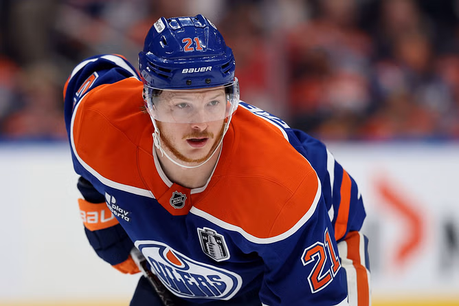 Oilers' Trent Frederic makes feelings known about perceptive gap in penalty calls compared to Panthers