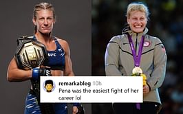 "Olympic is way harder," "Maybe UFC because of the weight cut" - Fans react as Kayla Harrison gets emotional comparing UFC title to Olympic gold