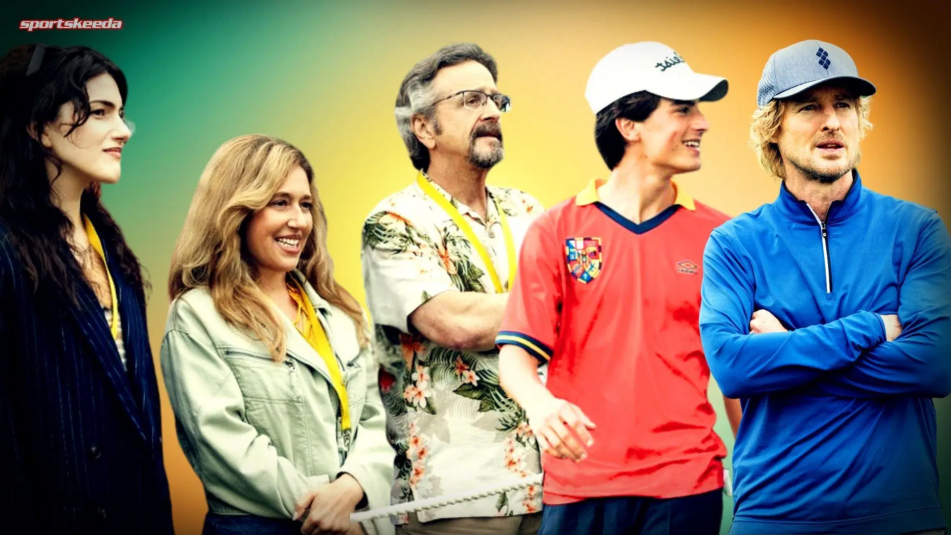 Main characters from Stick season 1 standing together in a promotional image for Apple TV+