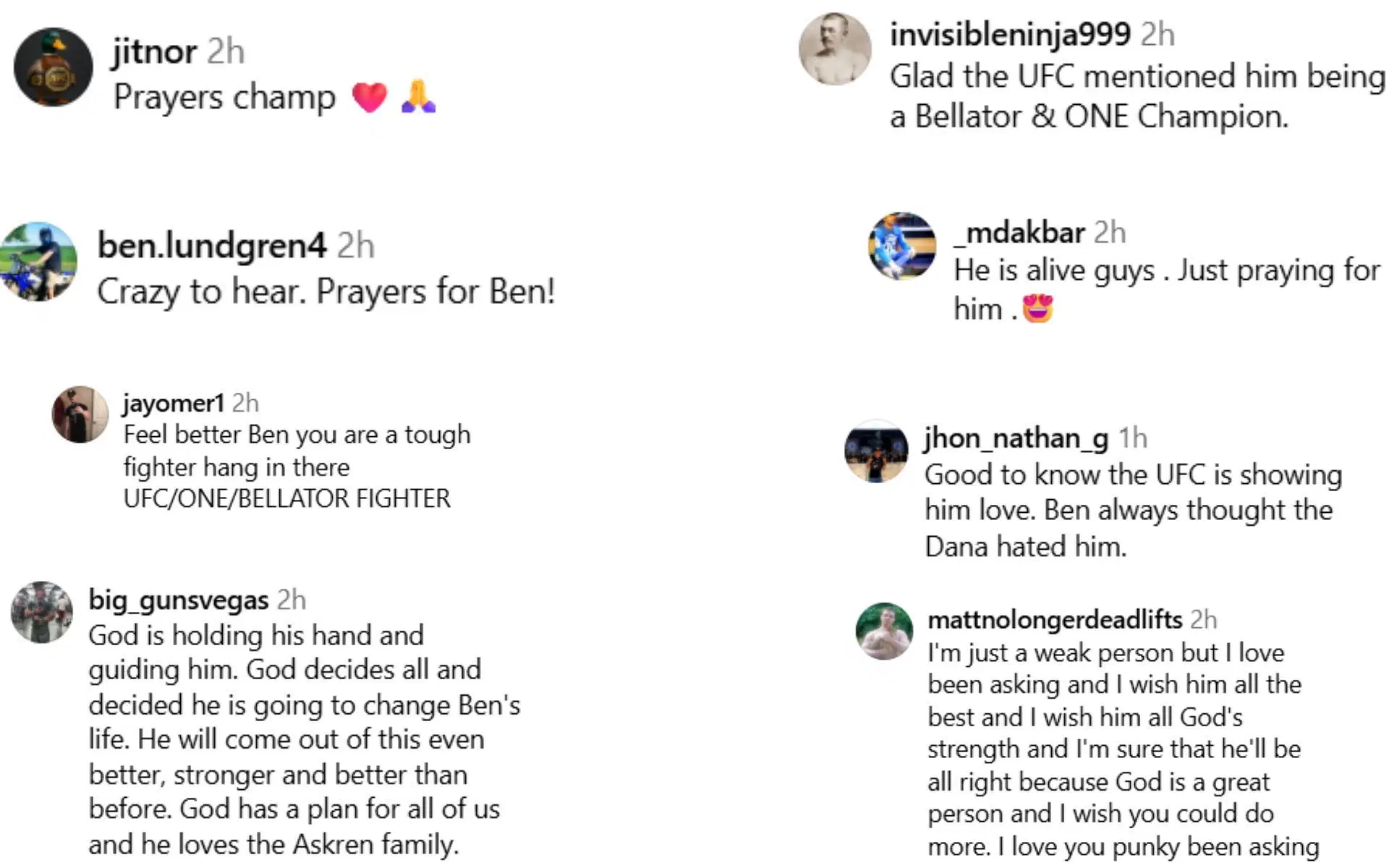 Fan reactions [Screenshots courtesy: @dc_mma on Instagram]