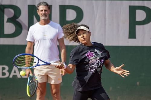 Patrick Mouratoglou with Naomi Osaka at the French Open - Image Source: Getty