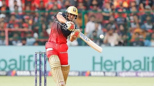 Mahipal Lomror batting for RCB in IPL 2023 - Source: Mahipal Lomror/IG
