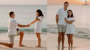 “Today’s the day”- Drake Maye suits up as bridegroom as fiancée Ann Michael Hudson announces wedding with dreamy lakeside snippets