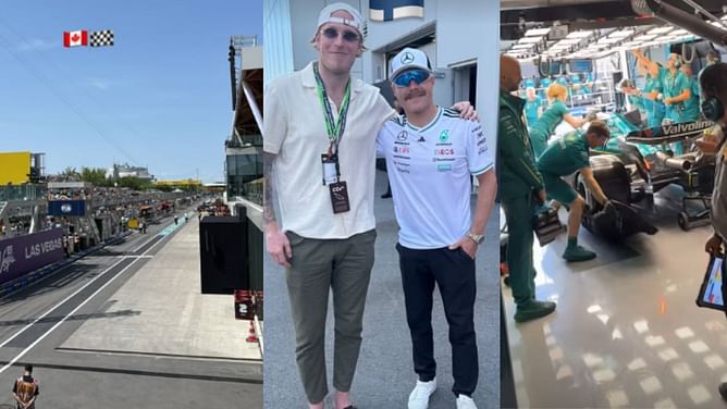 PIC: Canadiens' Patrik Laine links up with fellow Finn Valtteri Bottas at Canadian Grand Prix in Montreal