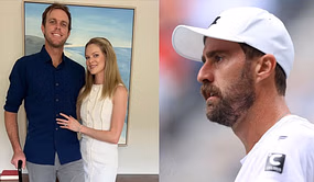 Sam Querrey makes wife Abby furious by bringing up old anniversary mishap as Steve Johnson's heroics come to light