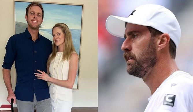 Sam Querrey makes wife Abby furious by bringing up old anniversary mishap as Steve Johnson's heroics come to light