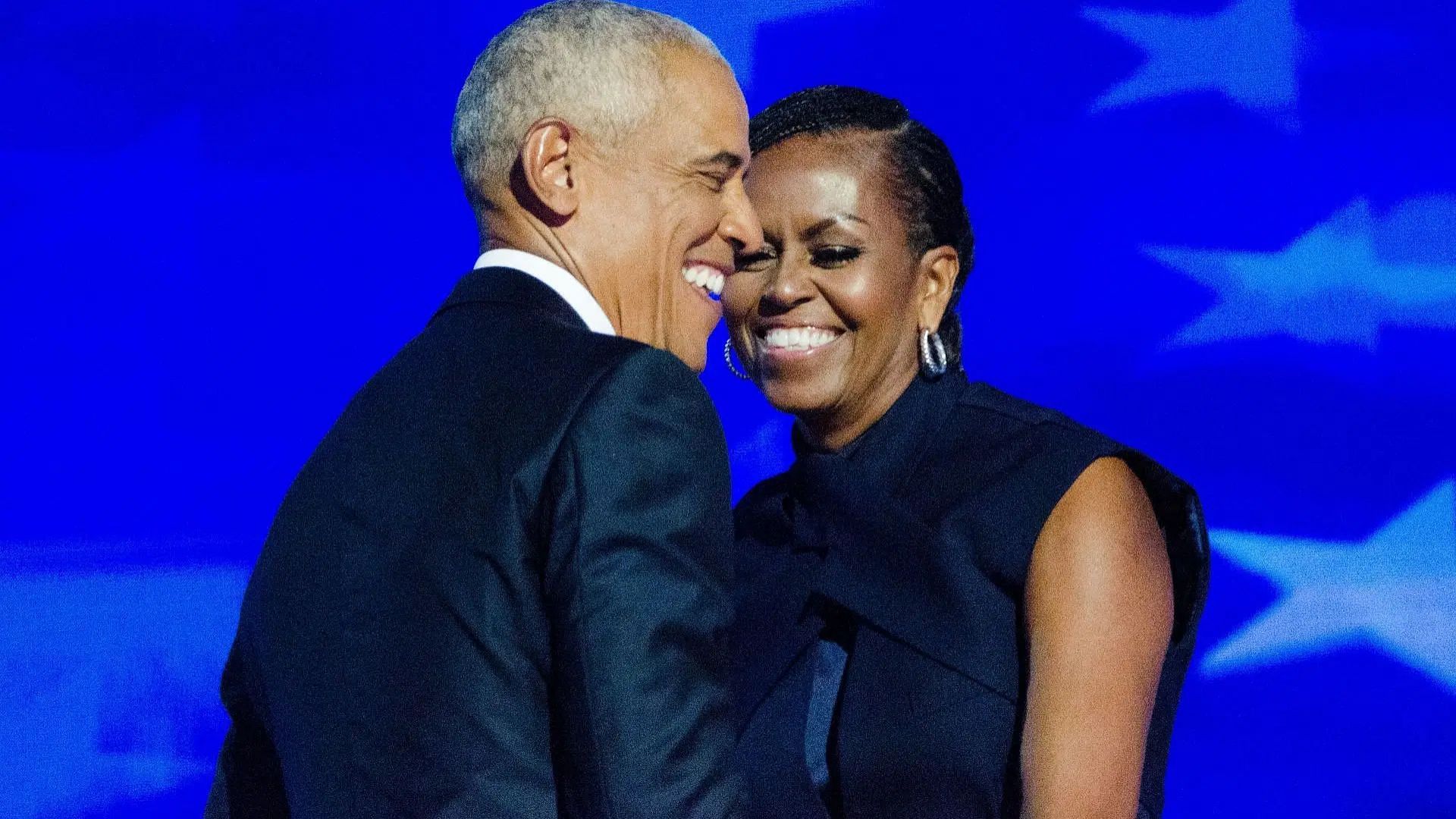 Former US President Barack Obama and Michelle Obama attend the 2024 Democratic National Convention in Chicago, Illinois, United States (Image via Getty)