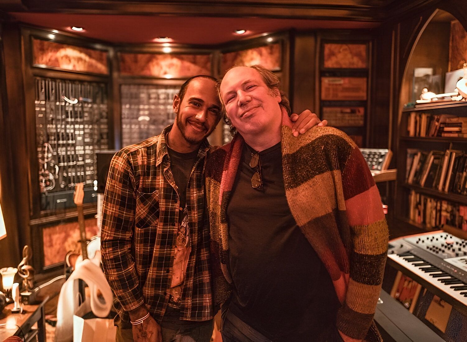  Lewis Hamilton and Hans Zimmer Image credits: Instagram/@lewishamilton