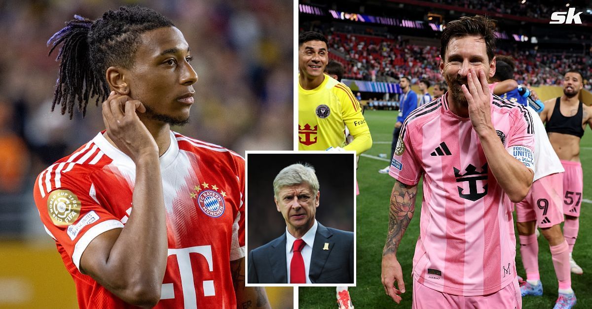 L to R: Michael Olise, Arsene Wenger, and Lionel Messi (All images sourced from Getty)