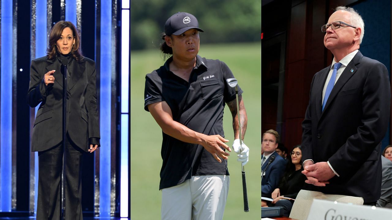 Anthony Kim slams Kamala Harris