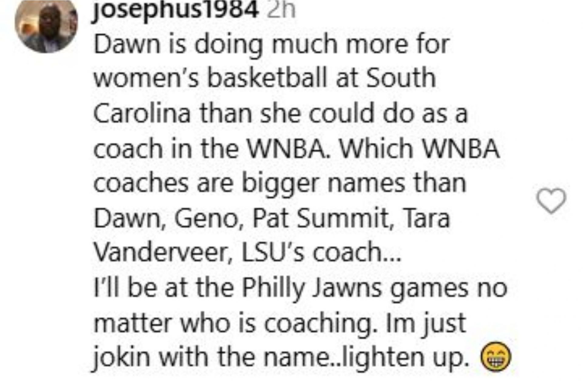 Fans react to Dawn Staley&#039;s comments. Image Credit: IG/@espnw