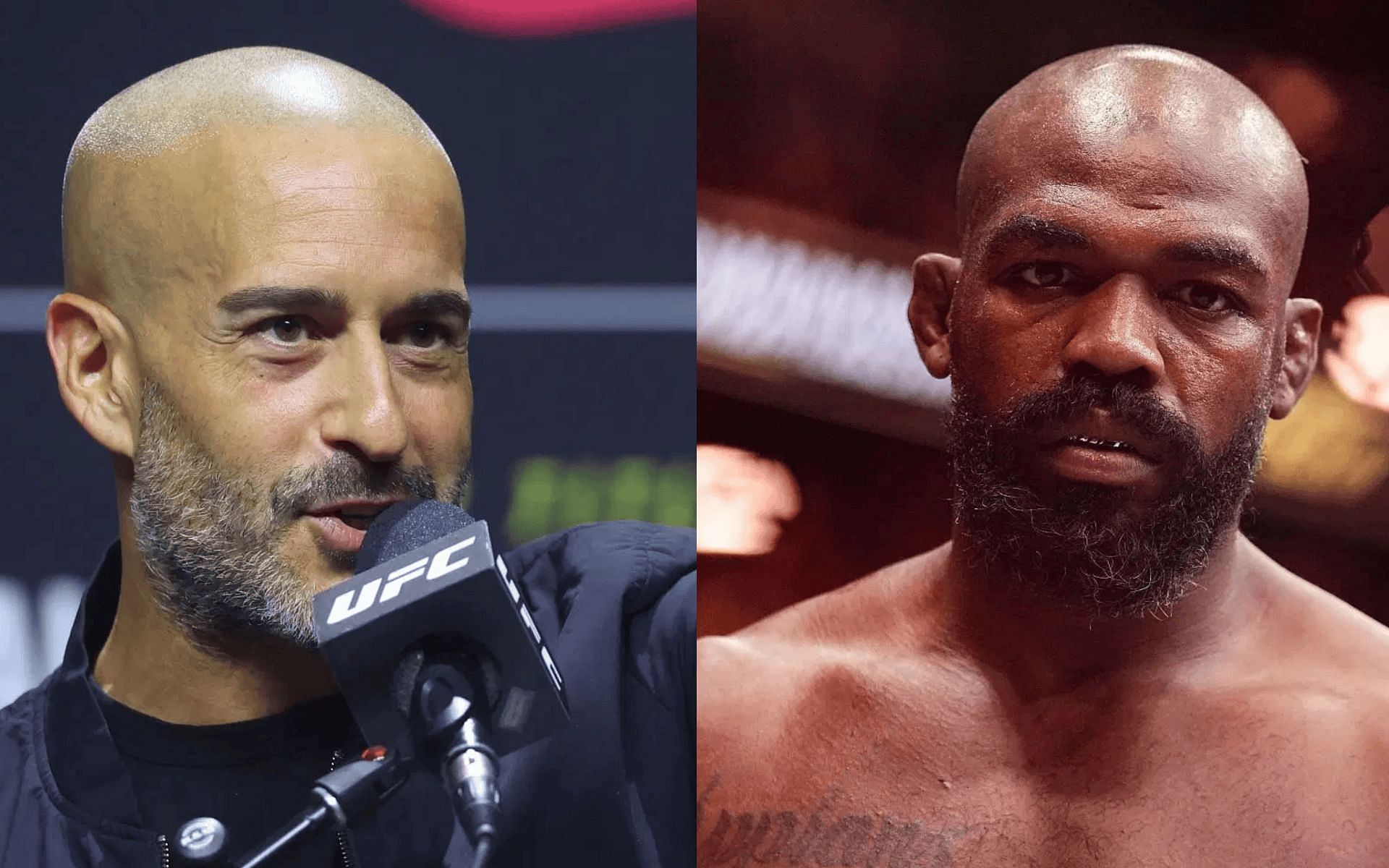 Jon Anik reacts to the petition to strip Jon Jones of the heavyweight title. [Images courtesy: Getty]