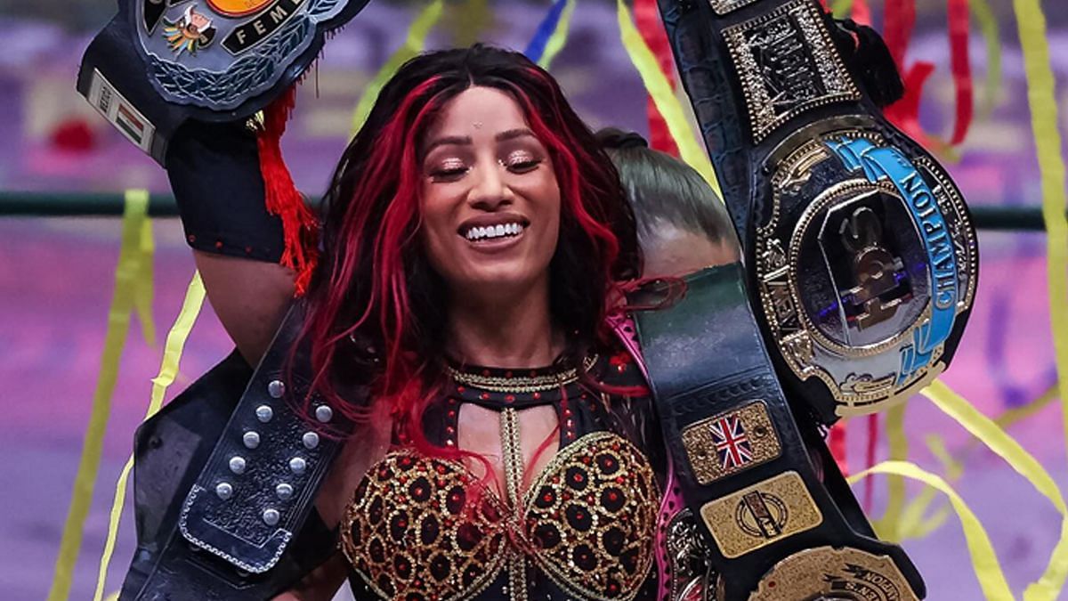 Mercedes Mone winning at AEW Grand Slam Mexico (Image via Mercedes Mone