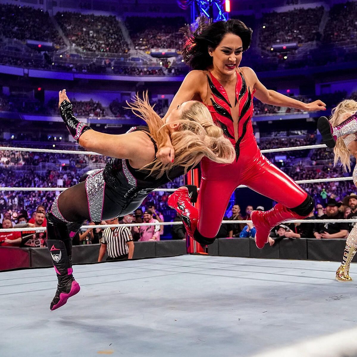 Brie Bella during the Royal Rumble in 2022. (Image credits: wwe.com)