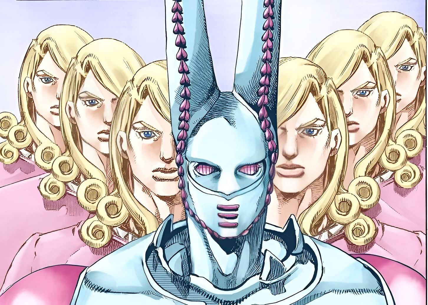 A major moment for the upcoming Steel Ball Run anime (Image via Shueisha).