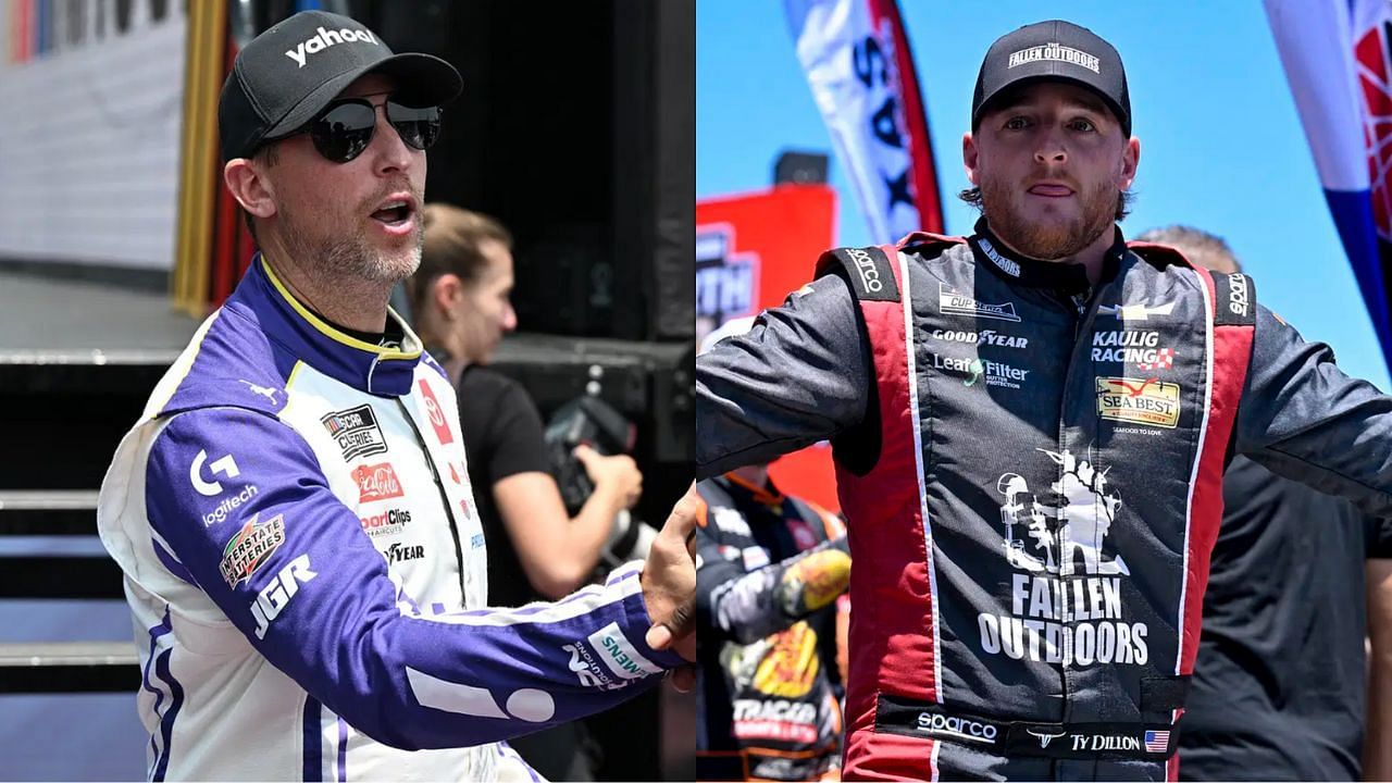 Denny Hamlin (left) and Ty Gibbs (right). Source: IMAGN