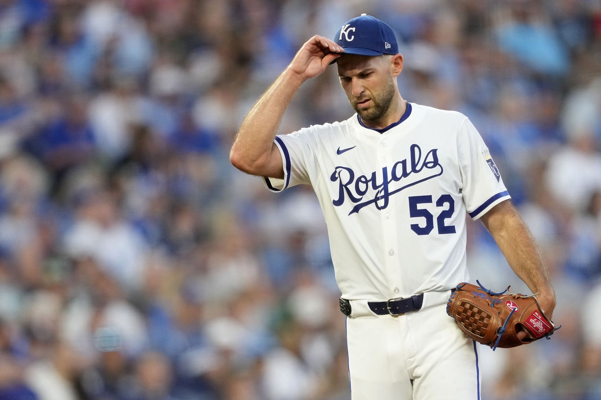 Michael Wacha in action for the Kansas City Royals against the Athletics - Source: Getty
