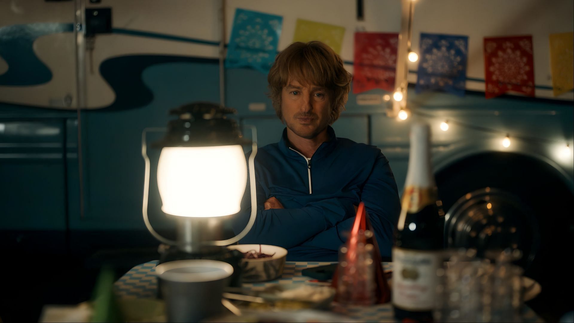 Pryce reflects alone in the RV after tensions boil over in Stick season 1 episode 5.  (Image via AppleTv)